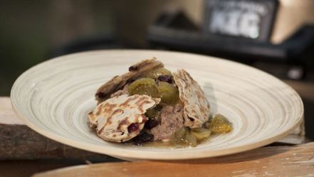 Рецепт паштета из индюшачьей печенки с вареньем из кислых томатов