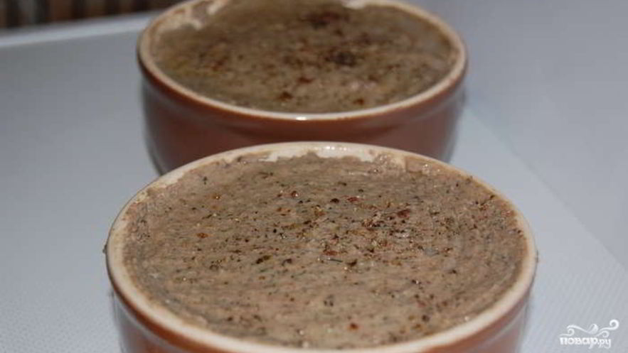 Рецепт паштета из куриной печени с грибами