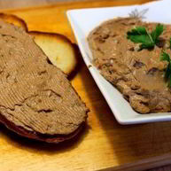 Рецепт Паштета из куриной печени с вешенками