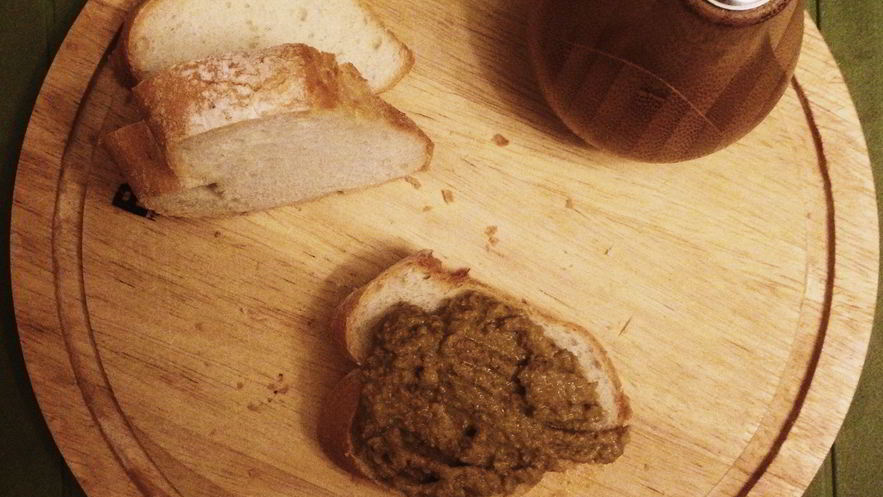 Рецепт паштета из куриной печени с яблоком и сливками