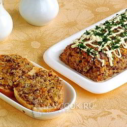 Рецепт Паштета из опят с овощами