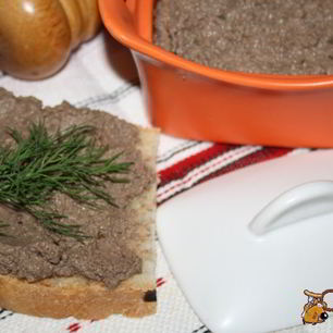 Рецепт Паштета из печени индейки с корнем сельдерея и вином