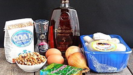 Рецепт паштета из шампиньонов с грецкими орехами