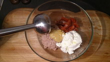 Рецепт паштета из тунца и творожного сыра