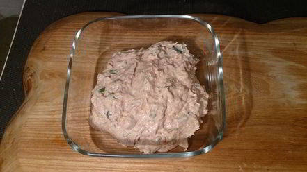 Рецепт паштета из тунца и творожного сыра