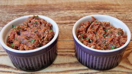 Рецепт паштета из вяленых томатов и белой фасоли