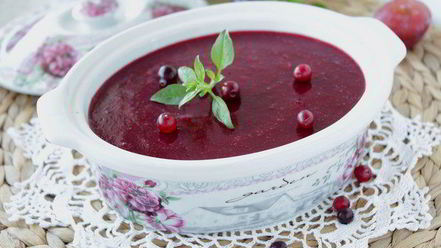 Рецепт паштета куриного со сливово-клюквенным желе