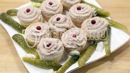 Рецепт паштета рыбного нежные корзинки