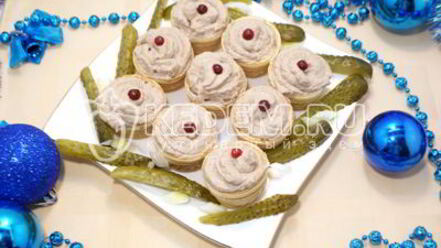 Рецепт паштета рыбного нежные корзинки