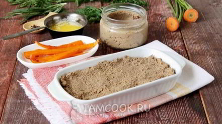 Рецепт паштета с карамелизированной морковью