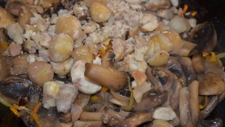 Рецепт паштета с каштанами и шампиньонами