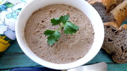 Рецепт печеночного паштета с фасолью