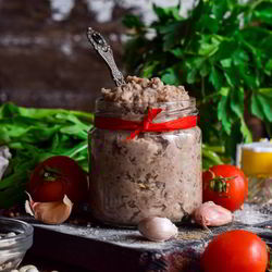 Рецепт Постного паштета из фасоли с грибами