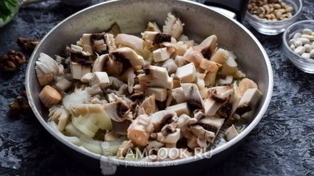 Рецепт постного паштета из фасоли с грибами