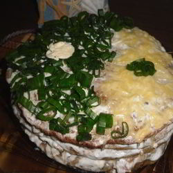 Рецепт Кабачкова-печеночного тортик