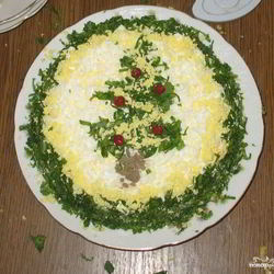 Рецепт Новогоднего печеночного торта