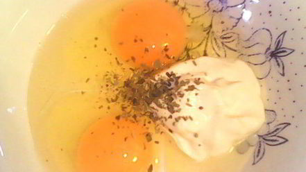 Рецепт печеночно-омлетного торт