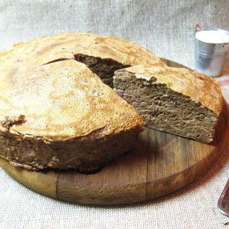 Рецепт Печеночного блинного торта