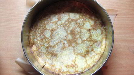 Рецепт печеночного блинного торта