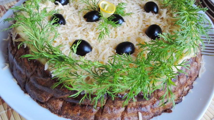 Рецепт печеночного торта из духовки