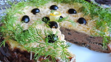 Рецепт печеночного торта из духовки