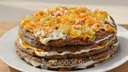 Рецепт печеночного торта из куриной печени