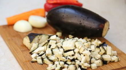 Рецепт печеночного торта с баклажанами