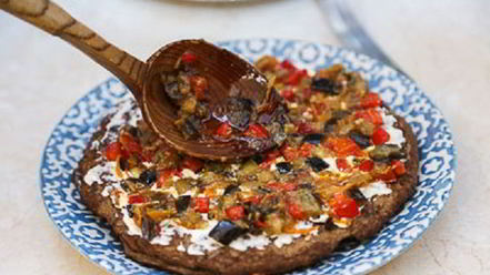 Рецепт печеночного торта с баклажанами