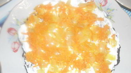 Рецепт печеночного торта с грибами