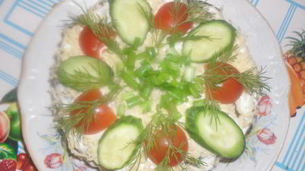 Рецепт печеночного торта с грибами