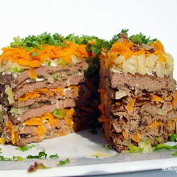 Рецепт Печеночного торта с морковью