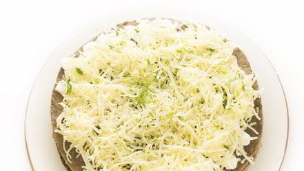 Рецепт печеночного торта с шампиньонами