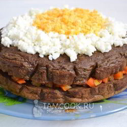 Рецепт Печеночного торта в мультиварке