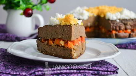 Рецепт печеночного торта в мультиварке