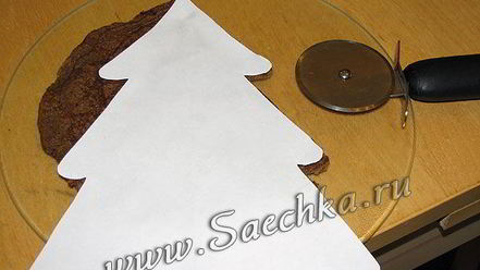 Рецепт печеночного торта в виде елочки