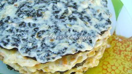 Рецепт печеночного торта весенняя палитра