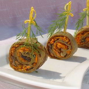 Рецепт Печеночных рулетиков