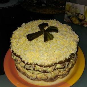 Рецепт Печеного печеночного торта