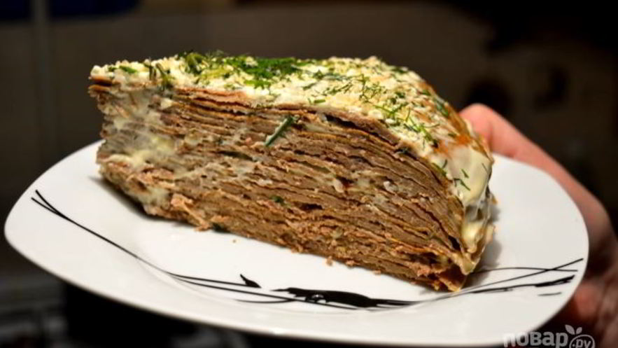 Рецепт простого печеночного торта