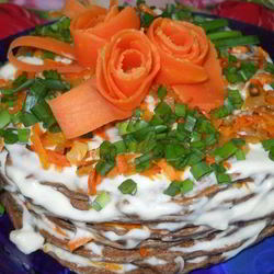 Рецепт Торта Печеночного на закуску