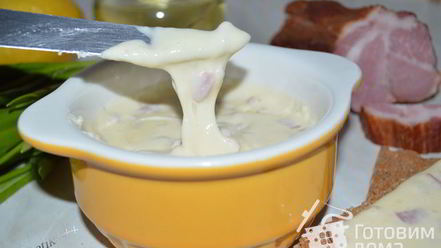 Рецепт плавленного сыра с беконом