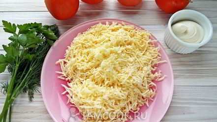 Рецепт помидоров, фаршированных сыром и чесноком