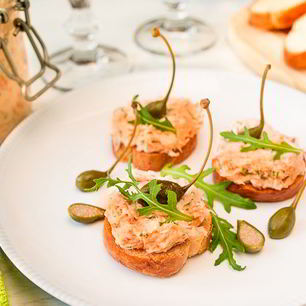 Рецепт Рийета из копченого лосося