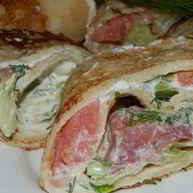 Рецепт Блинных роллов с семгой