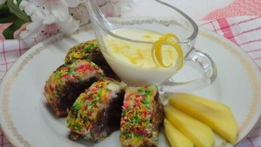 Рецепт десертных роллов тропикана