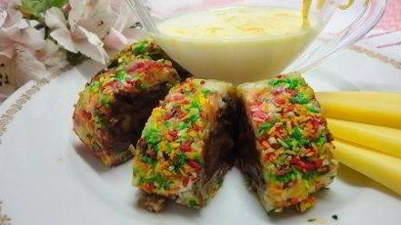 Рецепт десертных роллов тропикана