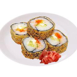 Рецепт Горячих роллов с семгой и икрой