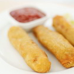 Рецепт Китайских весенних роллов с креветками и бобовыми проростками
