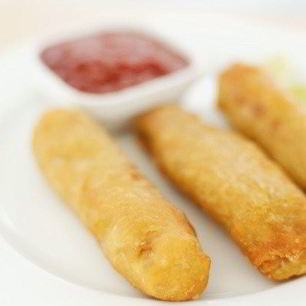Рецепт Китайских весенних роллов с креветками и бобовыми проростками
