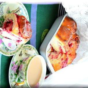 Рецепт Малинова-лимонных роллы к утреннему кофе